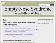 Tablet Screenshot of emptynosesyndrome.org